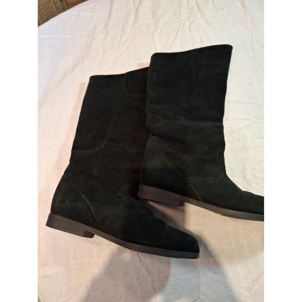 Jack Sprat  Leather Women's Black Suede boots 7.5, Exc. Con